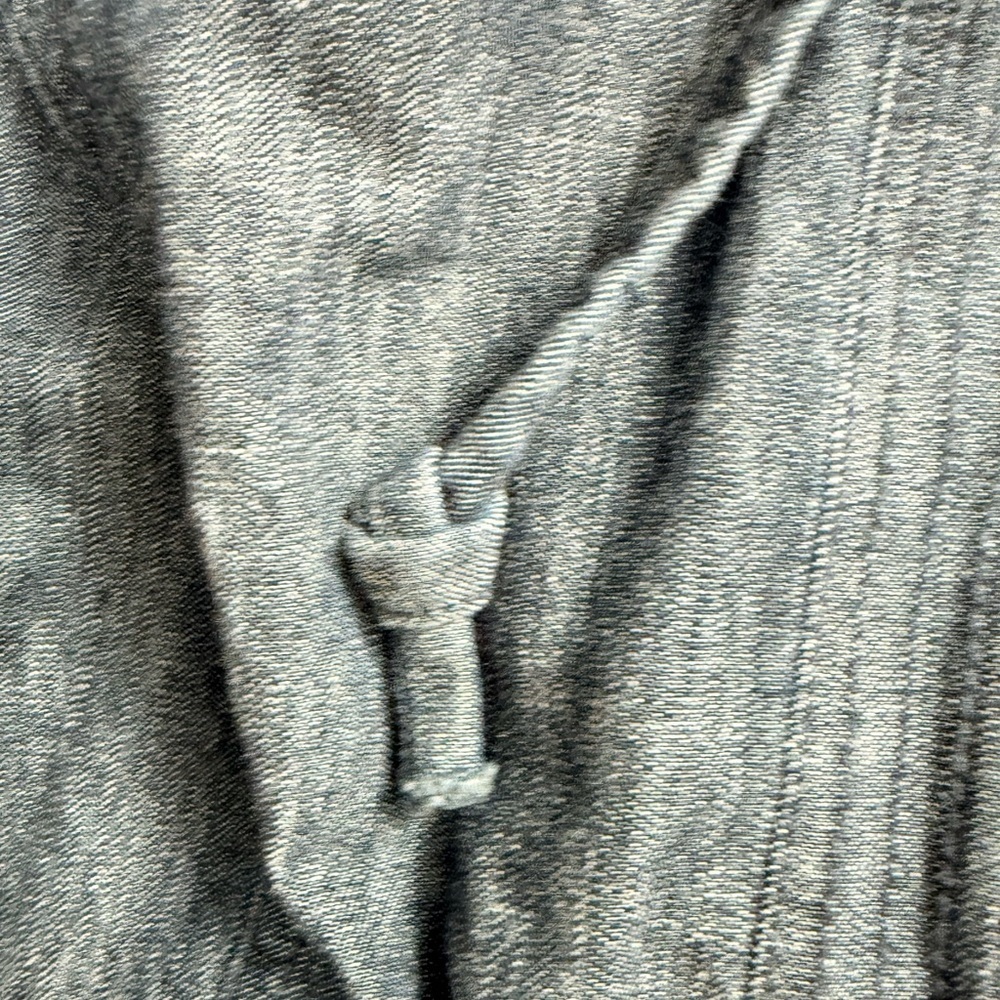 Urban Heritage Dark Blue Hooded Jean Jacket with 3/4 length Sleeves - Picture 6 of 7